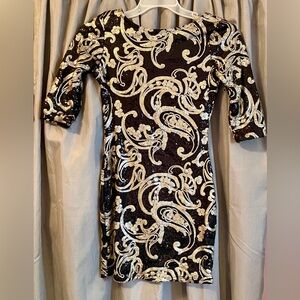 Sequin Embroidered Dress